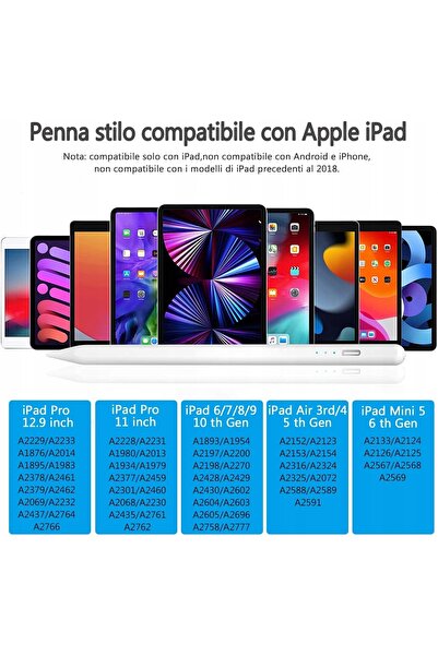 NO BRAND Stylus Pen pentru desen pentru iPad 4/3 iPad Mini 6/5 + 5 Vârfuri de...