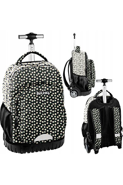 NO BRAND Rucsac școlar Paso Multi-compartimentat 29 L Alb/Negru/Multicolor