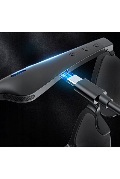 NO BRAND Ochelari Bluetooth C8 cu căști și protecție UV