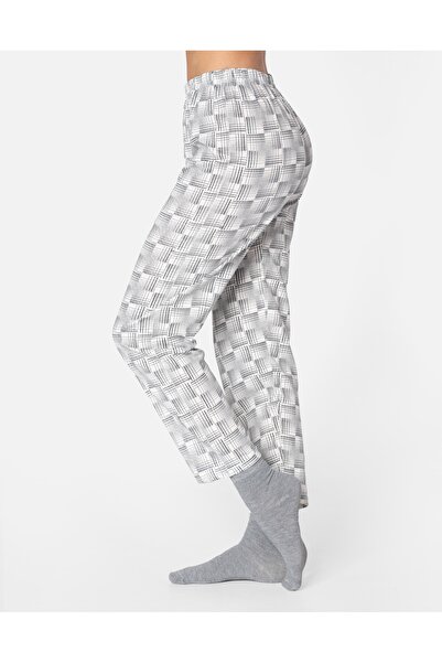 NO BRAND Pijamale de damă din bumbac, set cu bluză cu mânecă lungă + pantalon...