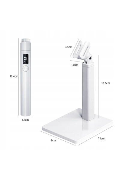 NO BRAND Lampă de unghii portabilă cu trepied, uscător wireless pentru manich...