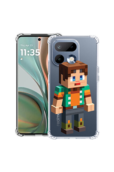 bestcase ®   Husă Antișoc pentru Realme 16 Pro 5G, Personaj Minecraft, 314399...