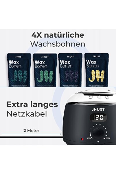 NO BRAND Kit de îndepărtare a cerii prin încălzire + 400g Ceară