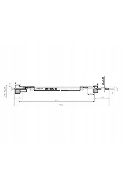 NO BRAND 965mm c-360 3p cablu contor kilometraj original ursus l01886605