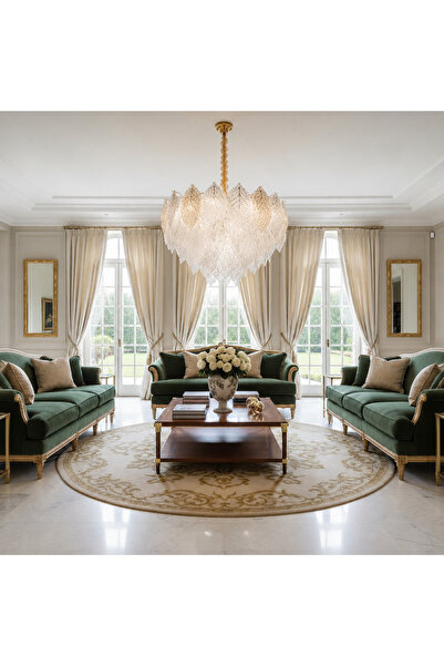 iTin Candelabru Cristal LACE Eleganza 9x E14, Diametru 50 cm, Înălțime 36 cm,...