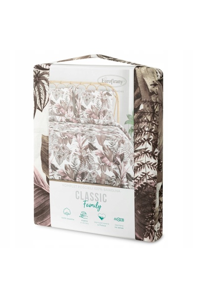 NO BRAND Lenjerie de pat din bumbac florală 160X200 Davos 2A 100% Bumbac Euro...