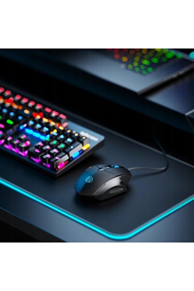 NO BRAND Mouse de gaming cu fir USB, 7200 DPI, iluminare RGB, clic silențios