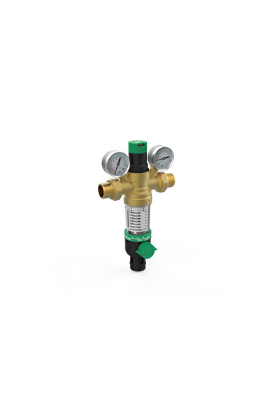 NO BRAND Regulator de presiune a apei de 1.25 inch (3/4) cu filtru cu autocur...
