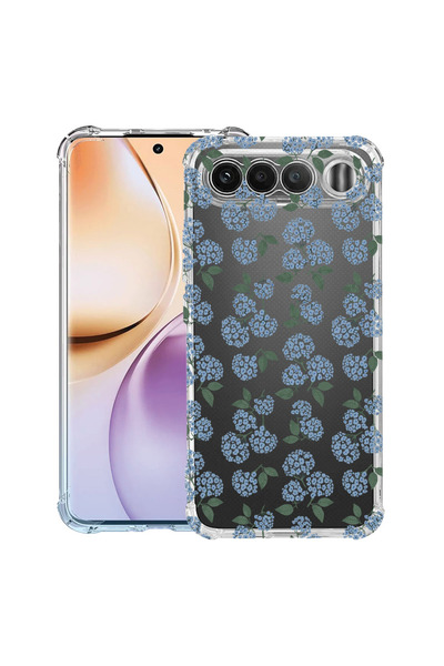 bestcase ®   Противоударен калъф Husa за Realme 16, Флорален - Десен хортензи...