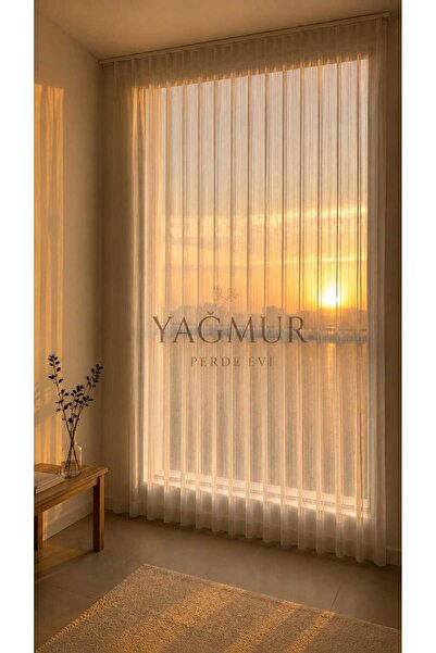 YAĞMUR PERDE EVİ ÇİZGİLİ TÜL 1X2,5 PİLE