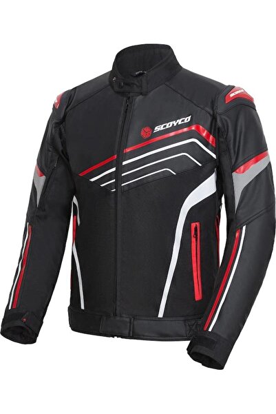 Scoyco Jk153 Motorcycle Jacket Leather 4 Seasons Oxford 600-D Durable Fabric ...