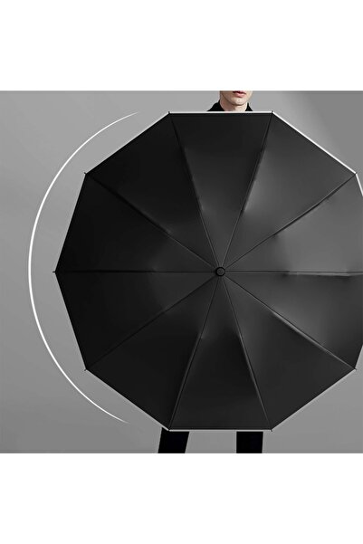 Renew Force Umbrelă pliabilă automată, elegantă, unisex, cu mâner din lemn