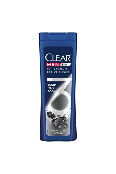 Clear Σαμπόν, Clear, 360 ml Men Active Clean Άνθρακας