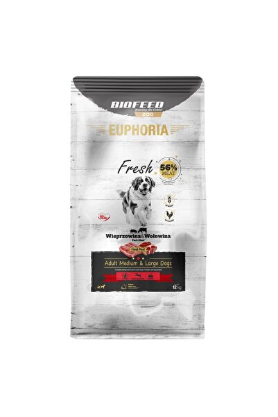 BIOFEED Euphoria Mediu și Mare Carne de porc și vită 12kg