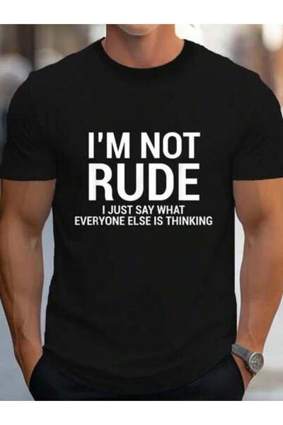 799 100% Cotton I'm Not Rude Sarcastic Funny Witty Sarcasm Quotes T-Shirt Wom...