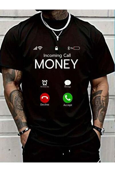 799 100% Cotton Incoming Call Money Is Calling Funny Hustler Cash Phone T-Shi...