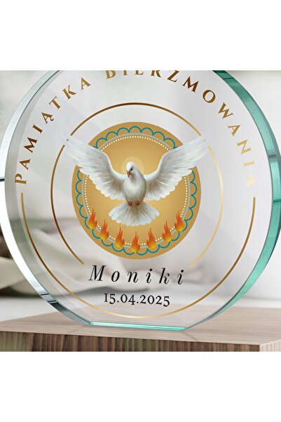 NO BRAND Statuetă din sticlă gravată pentru comemorare, cadou suvenir de la W...