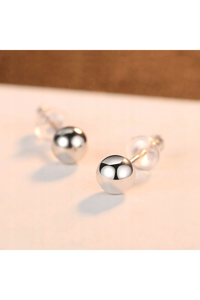NO BRAND Cercei din argint 925 sterling, tip știft cu închidere pe șurub, pen...