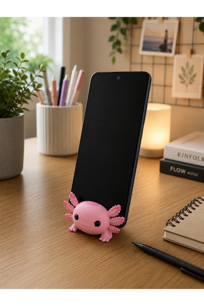 Otscraft Studio Set of 2 Axolotl Phone Holders Cute Fish
