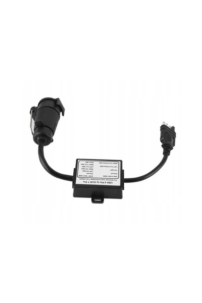 NO BRAND Adaptor de la priză plată americană cu 4 pini la adaptor de lumini r...