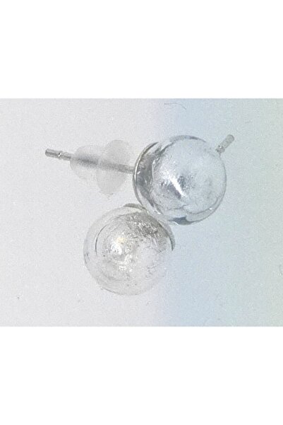 OEM Cercei Ago Margela, 8mm, argint, sticlă Murano, fără nichel
