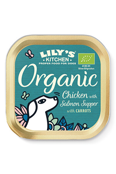 Lily's Kitchen Organic Chicken With Salmon Supper Wet Dog Food 150G