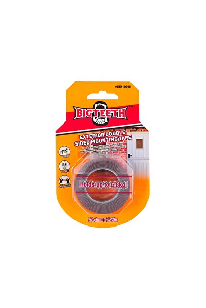 BIG TEETH Exterior Double Sided Mounting Tape 25.4mm x 1.52m