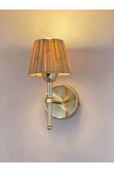 Maison Avf Raffia Fringeless Bohemian Wicker Wired Wall Lighting Sconce - Alt...