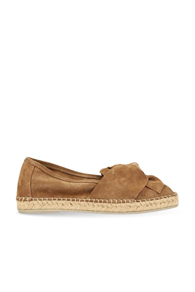 BUENO Tan Suede Women's Flat Shoes