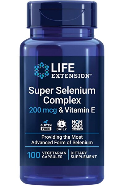 Life Extension Super Selenium Complex, 200 mcg, 100 Capsules Usa Menşeii Daph...