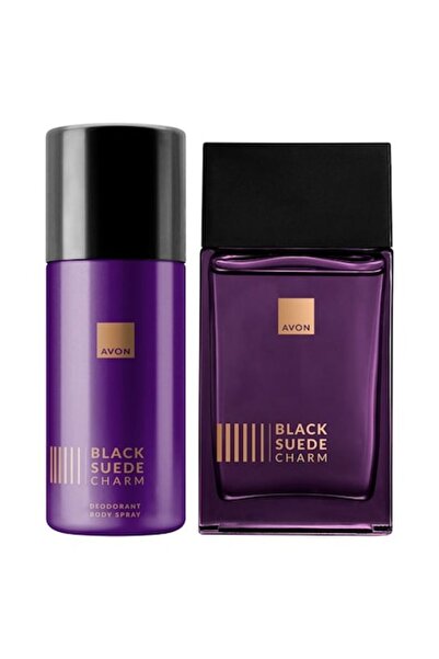 AVON Set 2 produse Black Suede Charm, - Apa de toaleta 100 ml si Deodorant Sp...