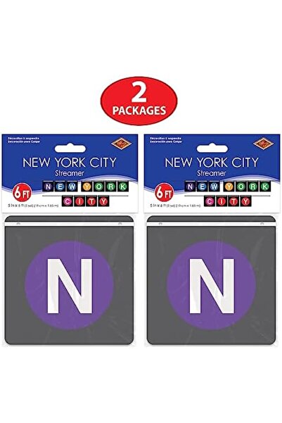 Yıldızan Beistle 53650 Hanging Banners 2-Piece New York City Party Decoration...