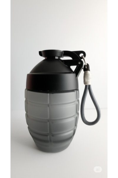 SUPPLEMENTHANE Gray Fitness Shaker Bomb