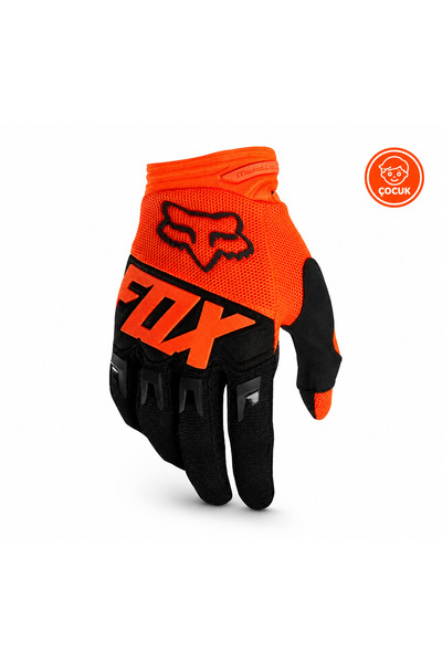 Fox Dirtpaw Kids Black Orange Gloves