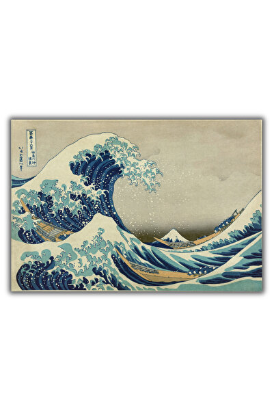 Rosaart Kanagawa Açıklarında Büyük Dalga Posteri,Japon Sanatı Duvar Posteri (...