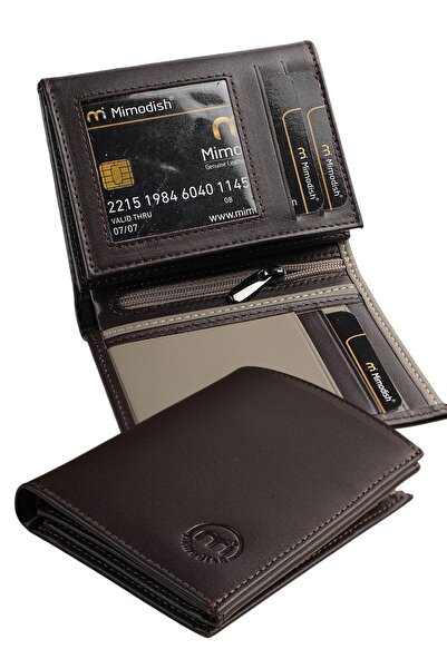 Mimodish Signature 1794 Genuine Leather Vertical Premium Minimal Men's Card H...