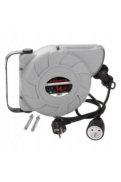 Mammoth Comics Cablu prelungitor electric retractabil special 14m, 230V, 3x1,...