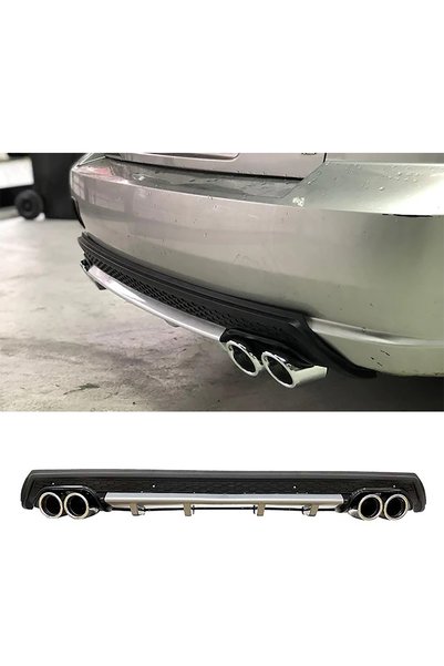HasAkman Hyundai Accent Admire Gri Difüzör Çiftli Yuvarlak Egzoz Görünümlü D ...