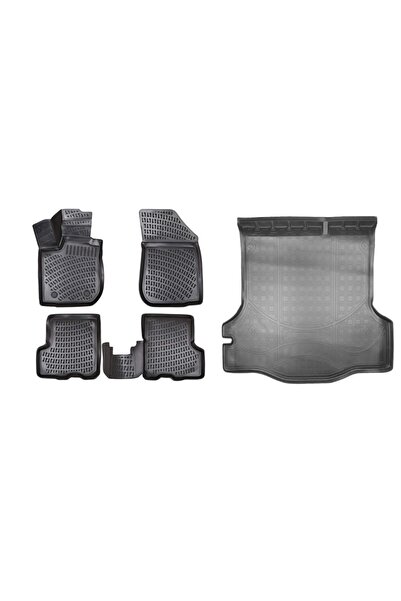 DELUXETUNING Pachet set covorase auto cauciuc si tavita portbagaj Dacia Logan...