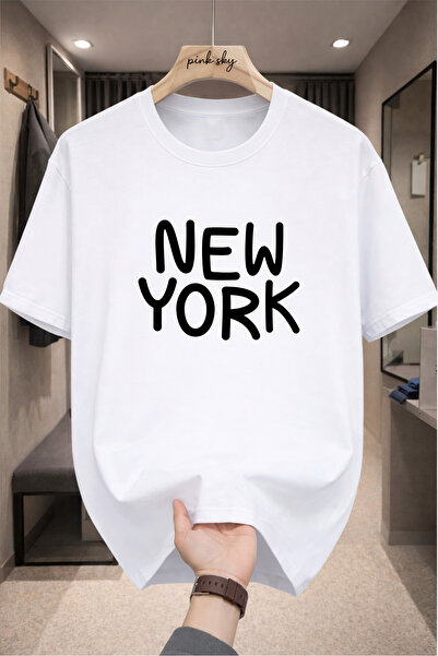 Pink Sky Premium Oversize T-Shirt 100% Cotton Unisex Comfortable Fit Trending...