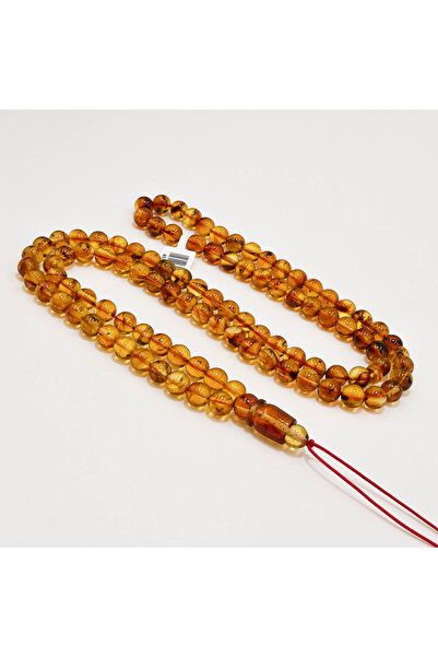 Generic Brand Natural Baltic Amber Rosary with Inclusions – 99 Beads 8mm Roun...
