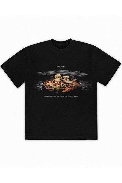 Grafftee Clothing Limp Bizkit Chocolate Starfish Printed Unisex Oversize T-Shirt