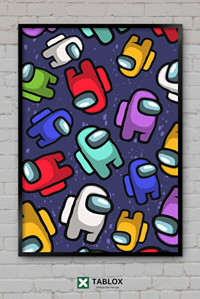 TABLOX Among Us Imposter Game Decorative Mdf Painting with Wooden Frame