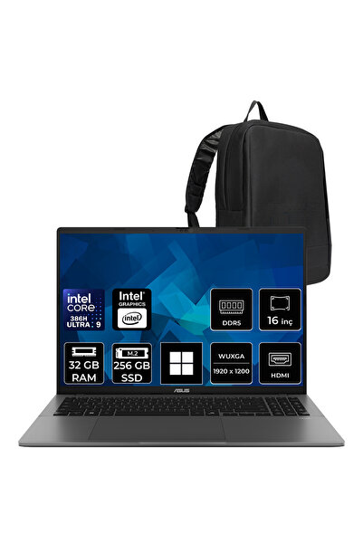 ASUS Vivobook S16 S3607 Ultra 9 386H 32GB RAM 256GB SSD 16" WUXGA (1920 x 120...