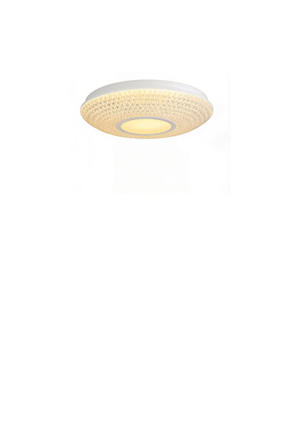 ٍSiera Light Round Crystal White Flush Mount with Remote LTDAI 005