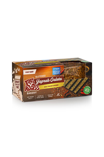 2'li Glütensiz Acılı Yaprak Galeta Karabuğdaylı 80g • Glütensiz Atıştırmalık
