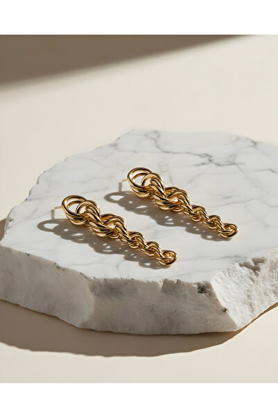 ILSA Thick Rope Chain Lightweight Pendant Earrings
