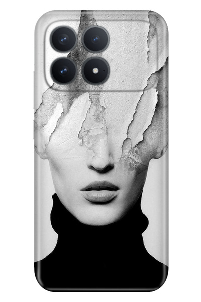 Cekuonline Poco F8 Pro 6.59" Case Colorful Silicone Printed Tpu Art Girl