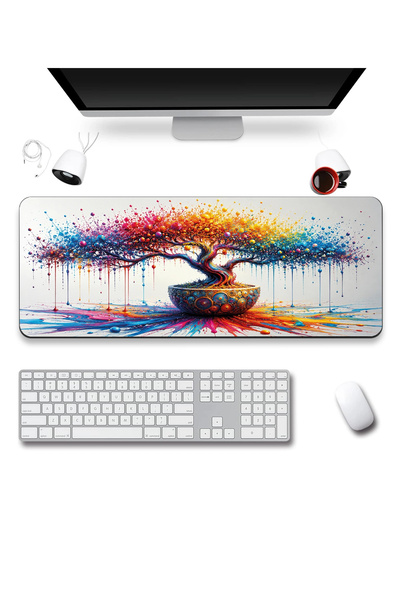 SonicTouch Mousepad pentru tastatură 40x90cm, fără cusături, neted, rezistent...
