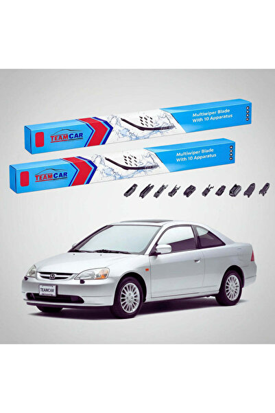 TEAMCAR Windshield wipers Honda Civic VII EM2 Coupe 2001-2004 | Front Set Fla...